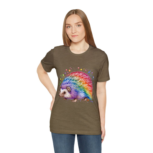 Rainbow Hedgehog - Short Sleeve Tee